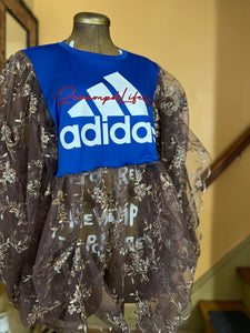 Revampd Adida peplum Top/Dress