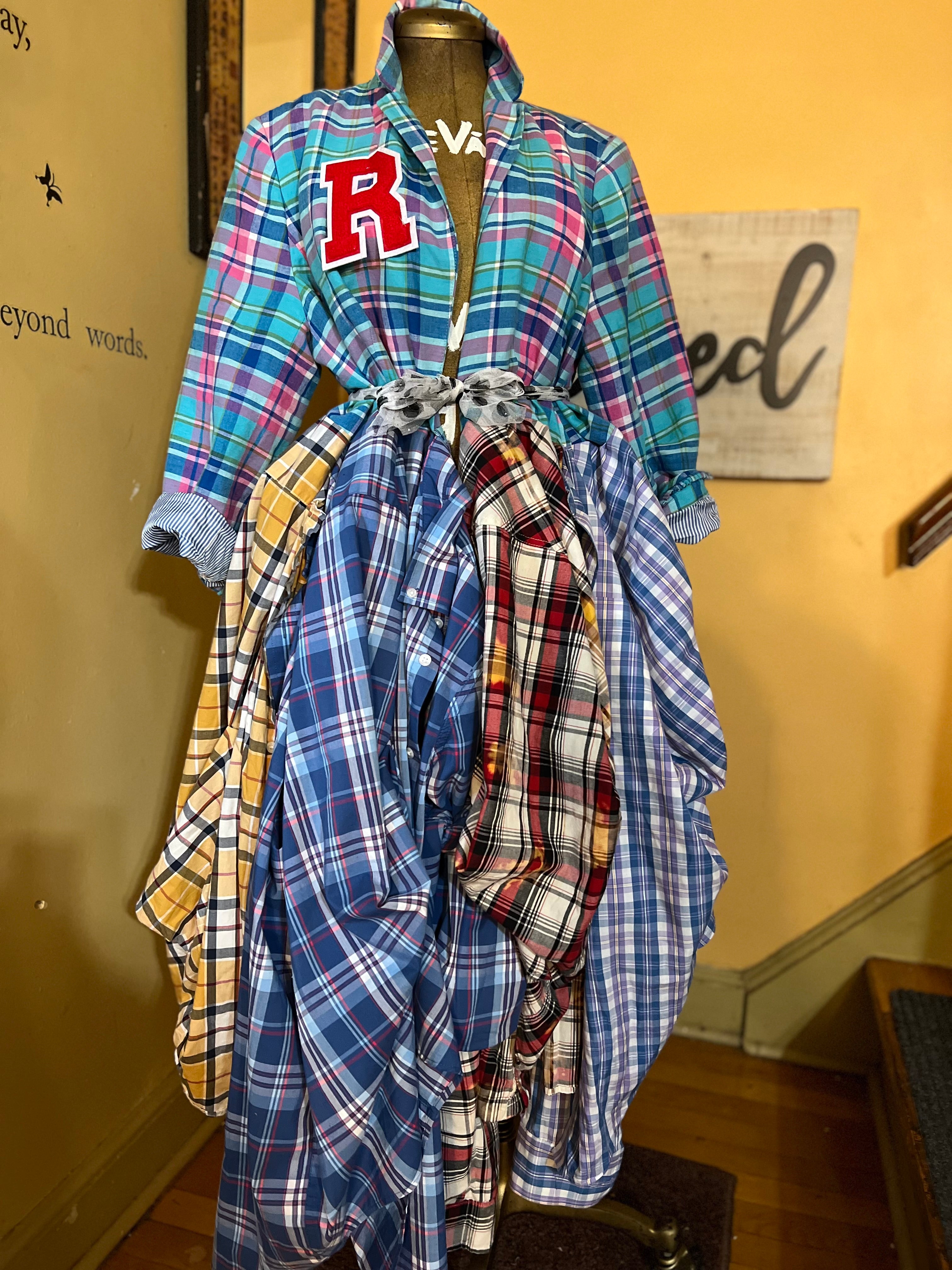 Revampd Plaid Maxi Jacket/Dress