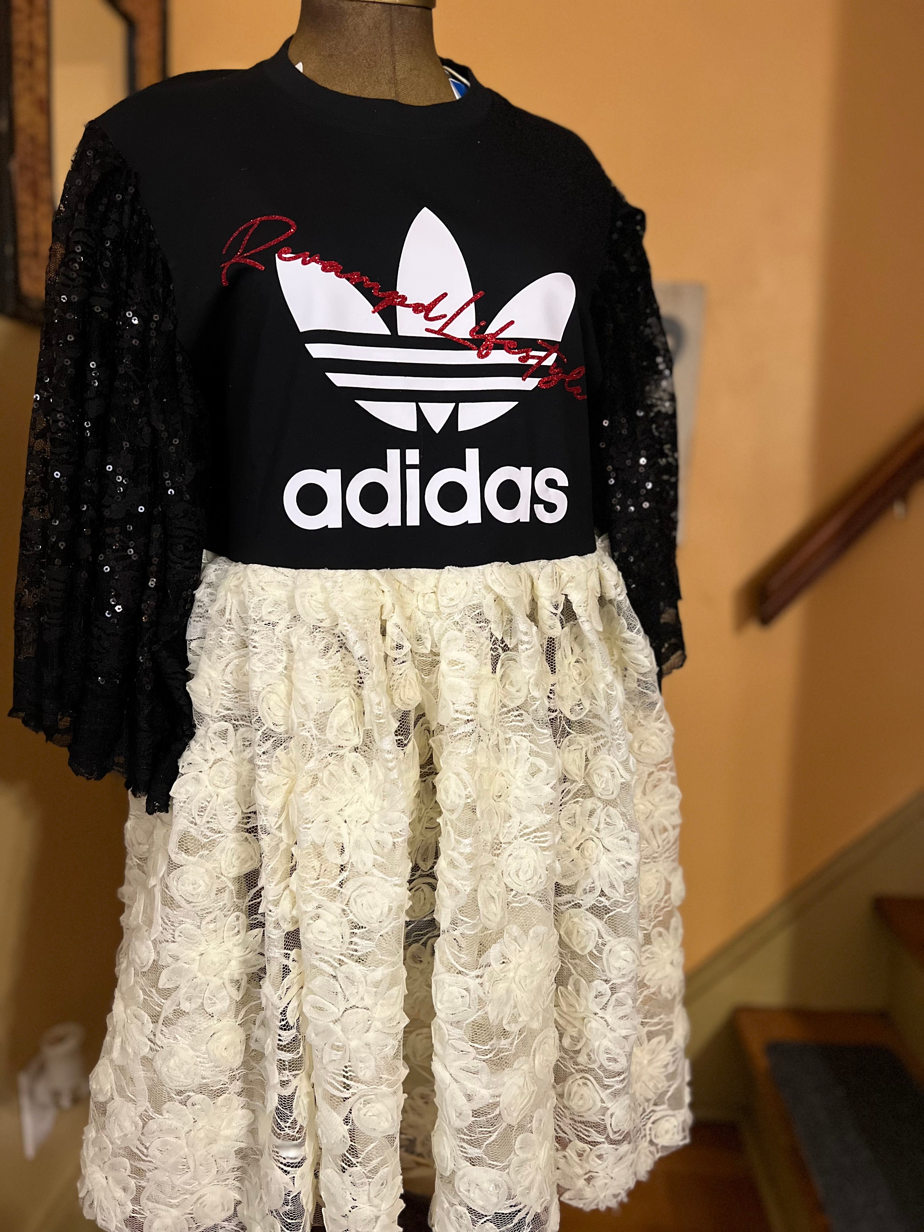 Revampd Adida peplum Top/Dress