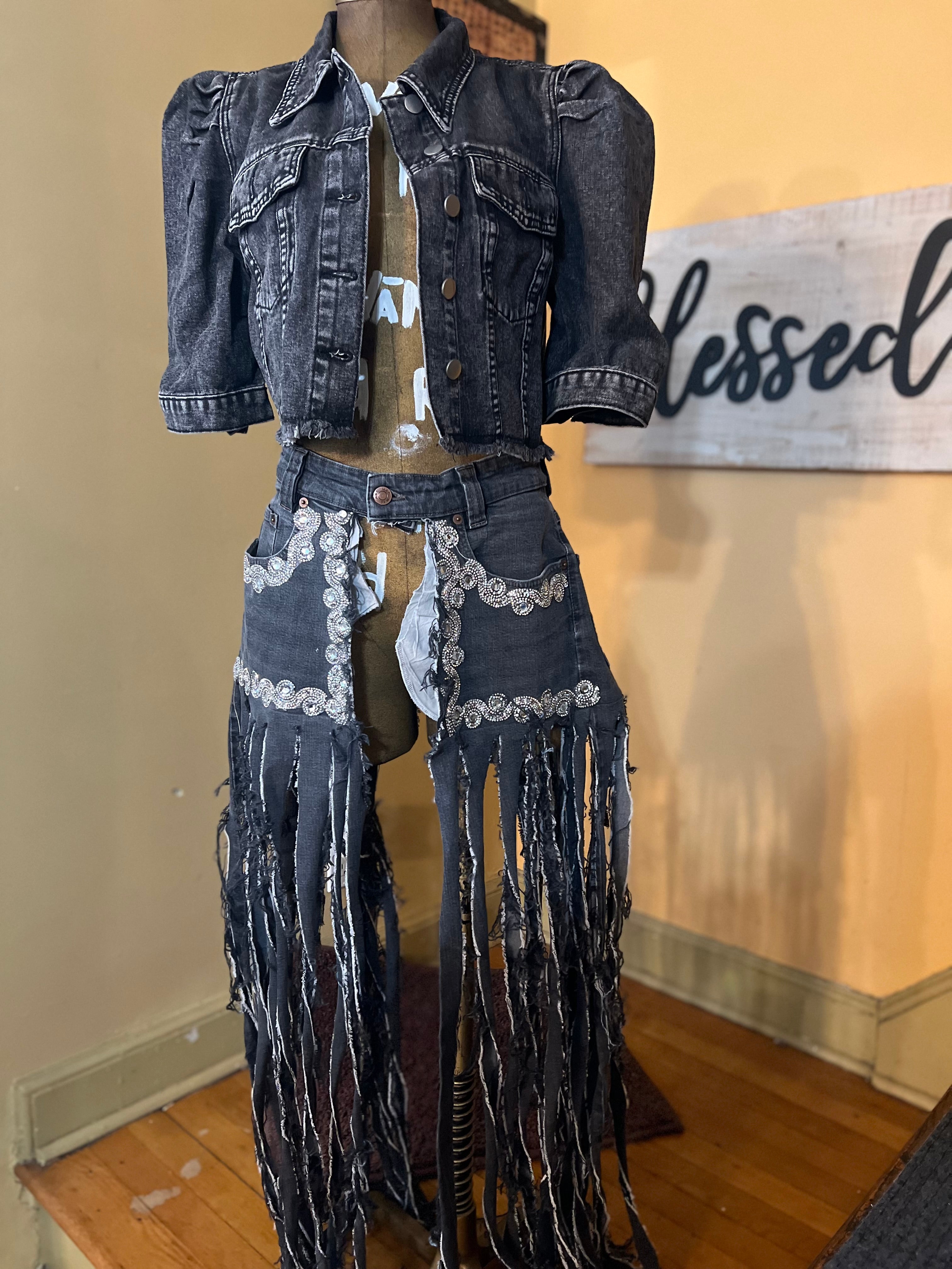 Denim belt Set