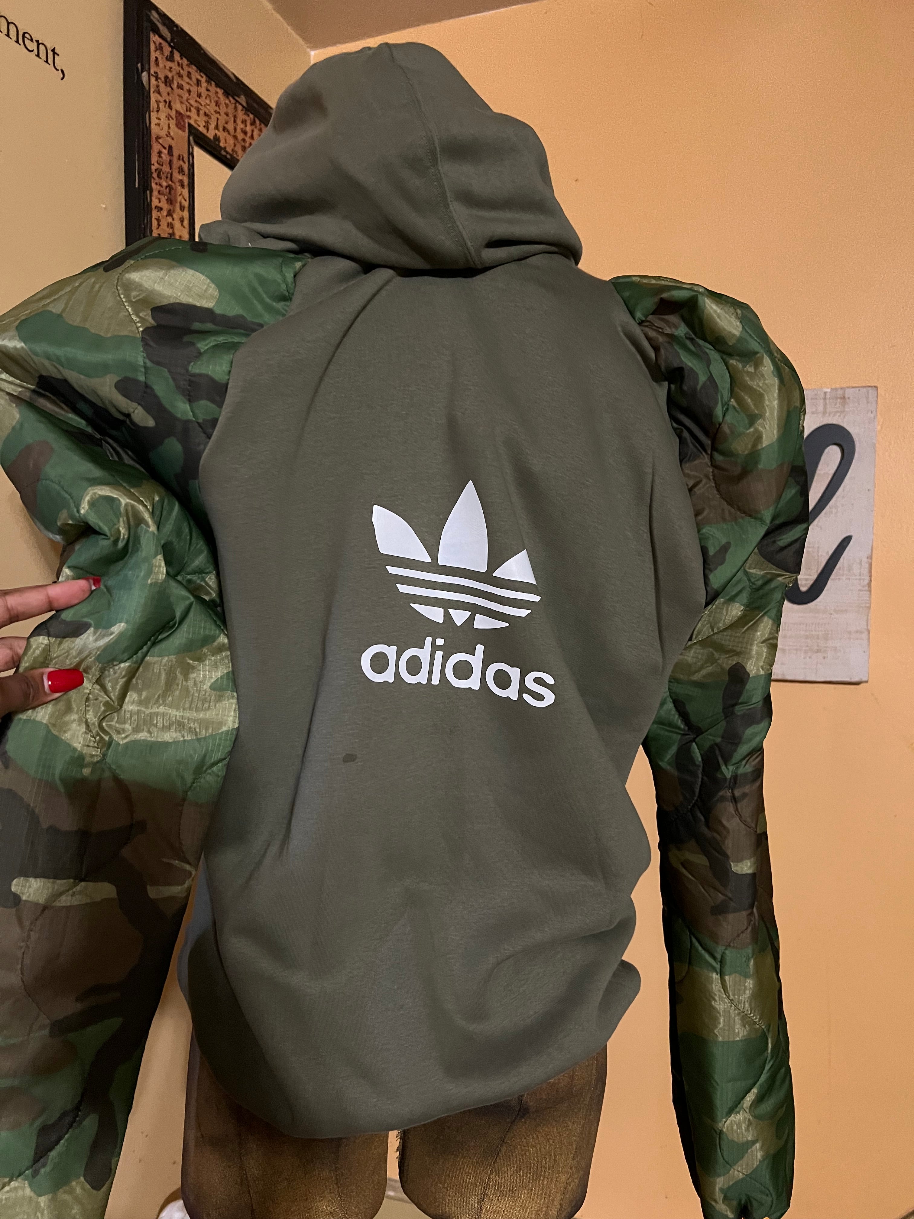 Revampd Adidas Zip Up Hoodie