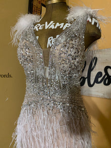 Sequin Feather Dress