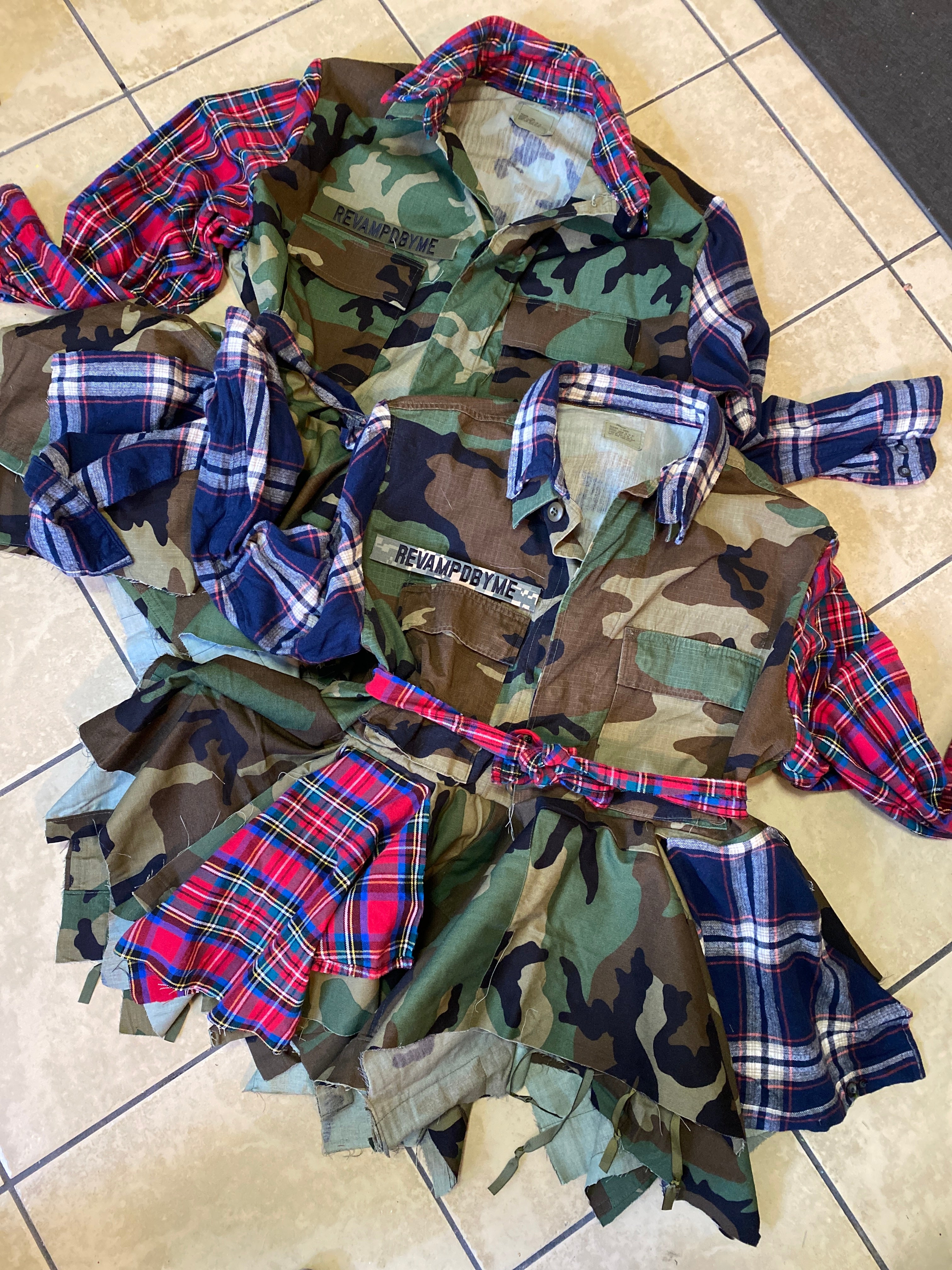 Camo Peplum Large