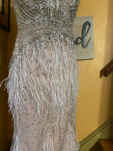 Sequin Feather Dress